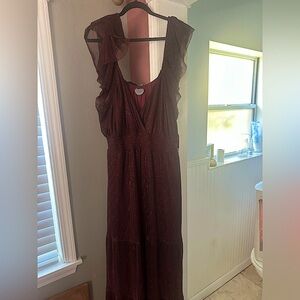 Arula red/rust gown- brand new